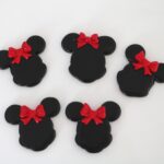 Minnie hlava červená 5ks