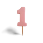 8cm číslo 1- ružové