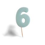 8cm číslo 6- modré