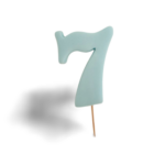 8cm číslo 7- modré