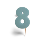8cm číslo 8- modré