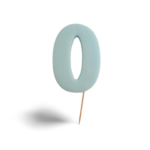 8cm číslo 0- modré